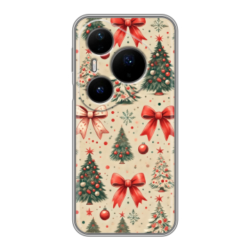 Силиконовый чехол на Huawei Pura 80 Pro, 80 Pro Plus с принтом Новый год