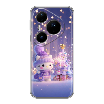 Силиконовый чехол на Huawei Pura 80 Pro, 80 Pro Plus с принтом Новый год