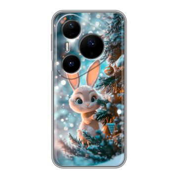 Силиконовый чехол на Huawei Pura 80 Pro, 80 Pro Plus с принтом Новый год