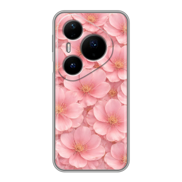 Силиконовый чехол на Huawei Pura 80 Pro, 80 Pro Plus с принтом женский