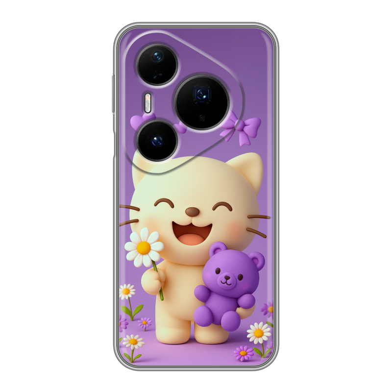 Силиконовый чехол на Huawei Pura 80 Pro, 80 Pro Plus с принтом для девочек Силиконовый чехол на Huawei Pura 80 Pro, 80 Pro Plus с принтом для девочек