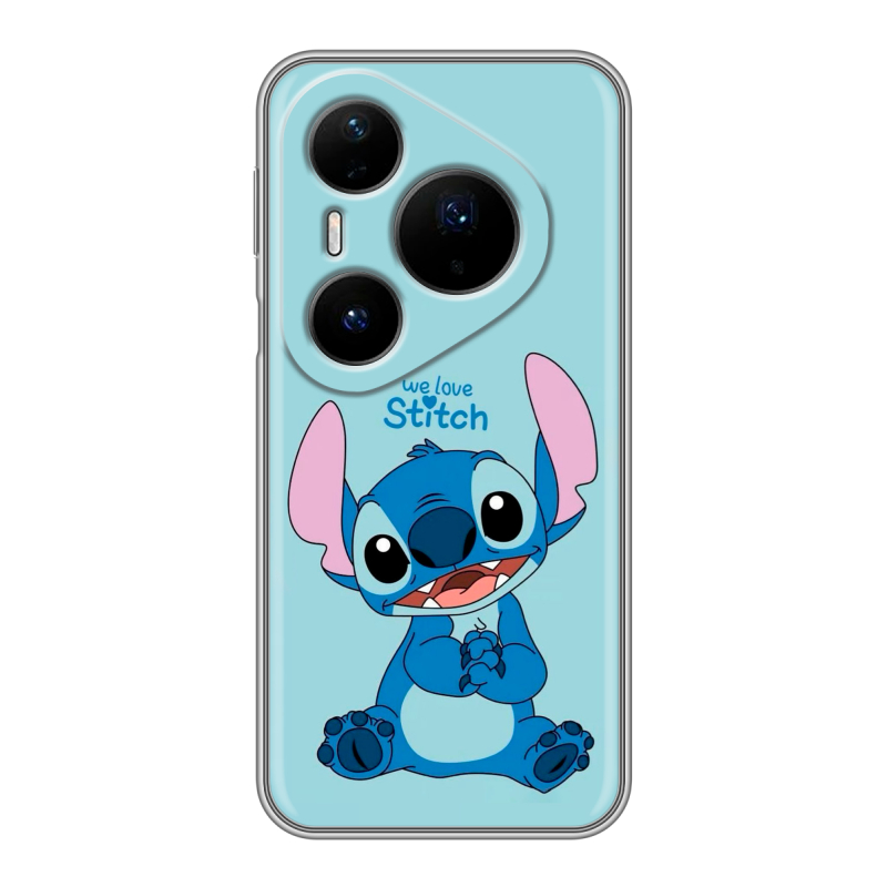 Силиконовый чехол на Huawei Pura 80 Pro, 80 Pro Plus с принтом Лило и Стич Силиконовый чехол на Huawei Pura 80 Pro, 80 Pro Plus с принтом Лило и Стич