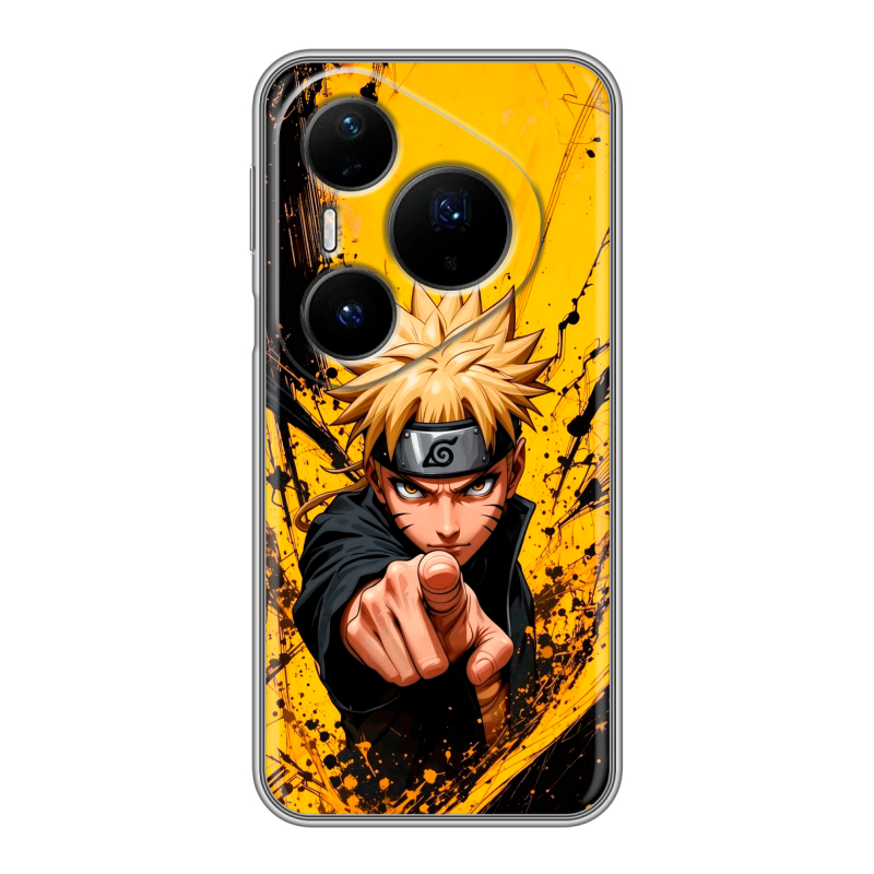 Силиконовый чехол на Huawei Pura 80 Pro, 80 Pro Plus с принтом Naruto Наруто Силиконовый чехол на Huawei Pura 80 Pro, 80 Pro Plus с принтом Naruto Наруто