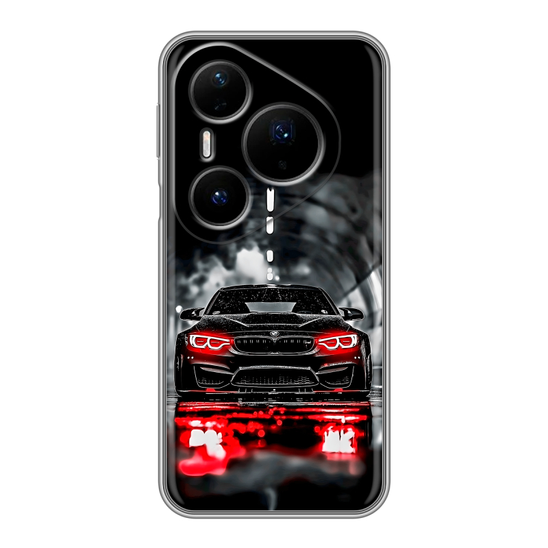 Силиконовый чехол на Huawei Pura 80 Pro, 80 Pro Plus с принтом BMW БМВ Силиконовый чехол на Huawei Pura 80 Pro, 80 Pro Plus с принтом BMW БМВ