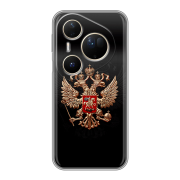 Силиконовый чехол на Huawei Pura 80 Ultra с принтом Герб России