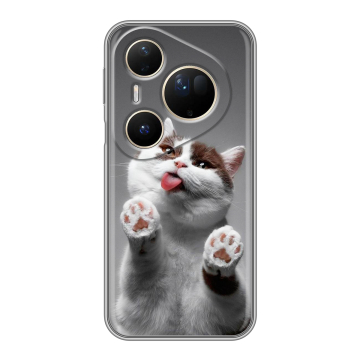 Силиконовый чехол на Huawei Pura 80 Ultra с принтом Коты