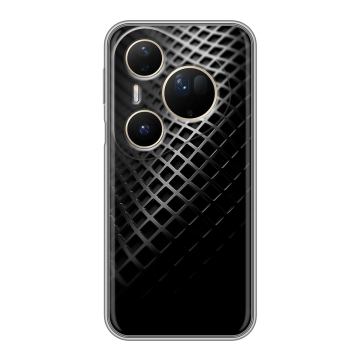 Силиконовый чехол на Huawei Pura 80 Ultra с принтом Текстура металла