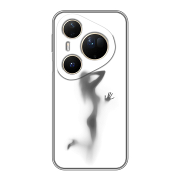 Силиконовый чехол на Huawei Pura 80 Ultra с принтом Силуэт