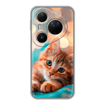 Силиконовый чехол на Huawei Pura 80 Ultra с принтом котик