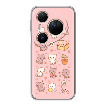 Силиконовый чехол на Huawei Pura 80 Ultra с принтом Hello Kitty Хелоу Кити