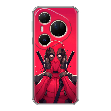 Силиконовый чехол на Huawei Pura 80 Ultra с принтом Дедпул Deadpool