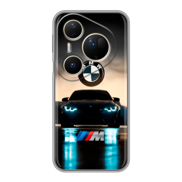 Силиконовый чехол на Huawei Pura 80 Ultra с принтом БМВ BMW
