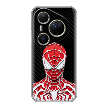 Силиконовый чехол на Huawei Pura 80 Ultra с принтом человек паук spiderman