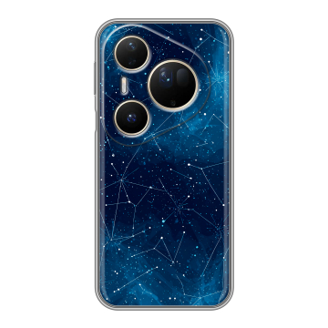Силиконовый чехол на Huawei Pura 80 Ultra с принтом Космос звезды