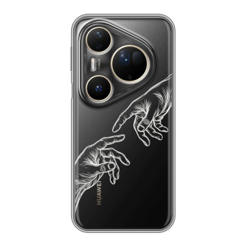 Силиконовый чехол на Huawei Pura 80 Ultra с принтом Сотворение мира