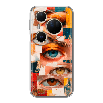 Силиконовый чехол на Huawei Pura 80 Ultra с принтом Модный принт