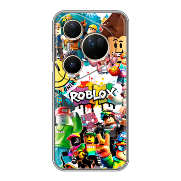 Силиконовый чехол на Huawei Pura 80 Ultra с принтом Roblox Роблокс