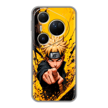 Силиконовый чехол на Huawei Pura 80 Ultra с принтом Naruto Наруто