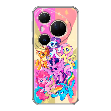 Силиконовый чехол на Huawei Pura 80 Ultra с принтом My little pony Дружба чудо
