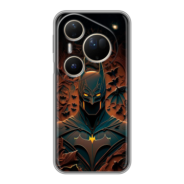 Силиконовый чехол на Huawei Pura 80 Ultra с принтом Batman Бэтмен
