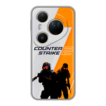 Силиконовый чехол на Huawei Pura 80 Ultra с принтом Counter Strike