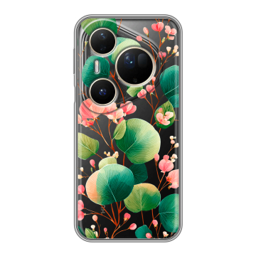 Силиконовый чехол на Huawei Pura 80 Ultra с принтом женский