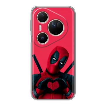 Силиконовый чехол на Huawei Pura 80 Ultra с принтом Дедпул Deadpool