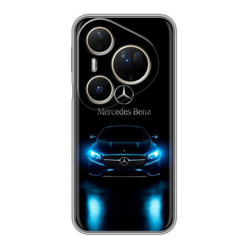 Силиконовый чехол на Huawei Pura 80 Ultra с принтом Mercedes Мерседес