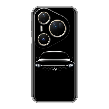 Силиконовый чехол на Huawei Pura 80 Ultra с принтом Mercedes Мерседес