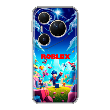 Силиконовый чехол на Huawei Pura 80 Ultra с принтом Roblox Роблокс