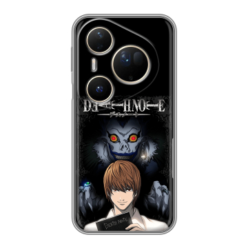Силиконовый чехол на Huawei Pura 80 Ultra с принтом Death note Тетрадь смерти