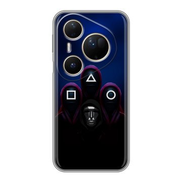 Силиконовый чехол на Huawei Pura 80 Ultra с принтом Игра Кальмара