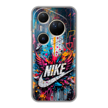 Силиконовый чехол на Huawei Pura 80 Ultra с принтом Nike Найк