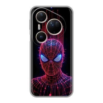 Силиконовый чехол на Huawei Pura 80 Ultra с принтом Spiderman Человек паук
