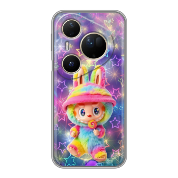 Силиконовый чехол на Huawei Pura 80 Ultra с принтом Labubu Лабубу