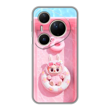 Силиконовый чехол на Huawei Pura 80 Ultra с принтом Labubu Лабубу