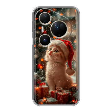 Силиконовый чехол на Huawei Pura 80 Ultra с принтом Новый год