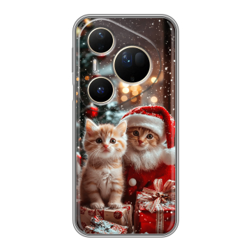 Силиконовый чехол на Huawei Pura 80 Ultra с принтом Новый год