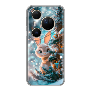 Силиконовый чехол на Huawei Pura 80 Ultra с принтом Новый год