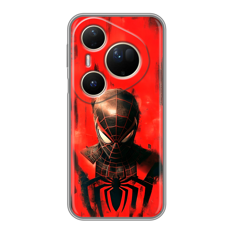 Силиконовый чехол на Huawei Pura 80 Ultra с принтом человек паук spiderman Силиконовый чехол на Huawei Pura 80 Ultra с принтом человек паук spiderman