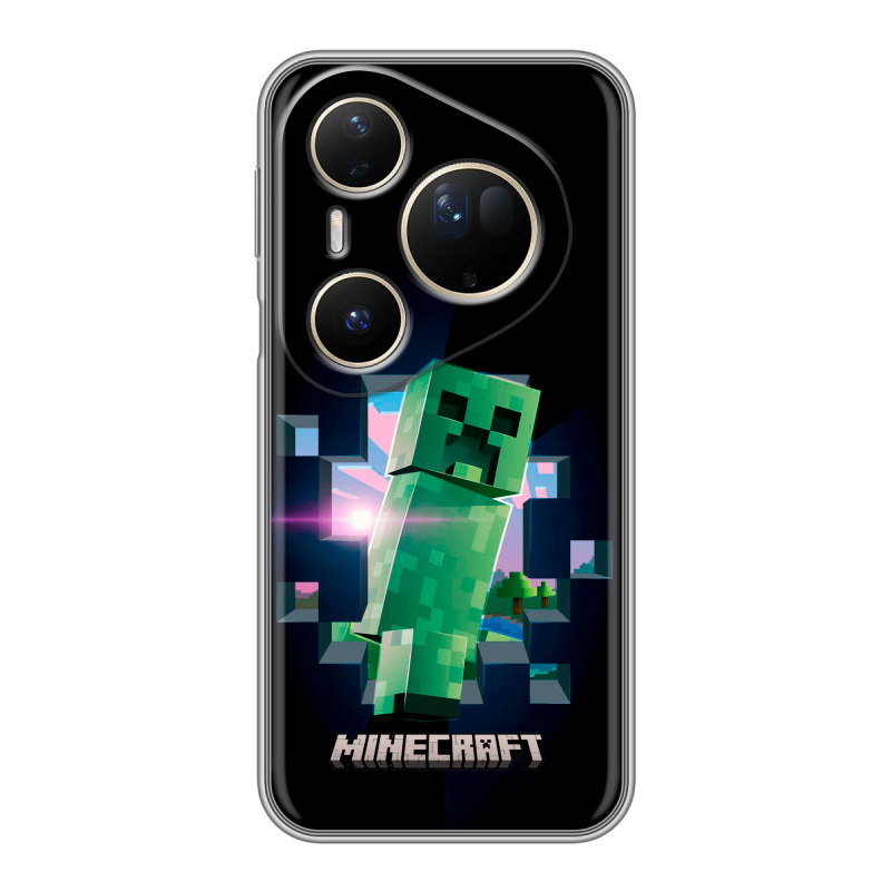 Силиконовый чехол на Huawei Pura 80 Ultra с принтом Майнкрафт Minecraft Силиконовый чехол на Huawei Pura 80 Ultra с принтом Майнкрафт Minecraft