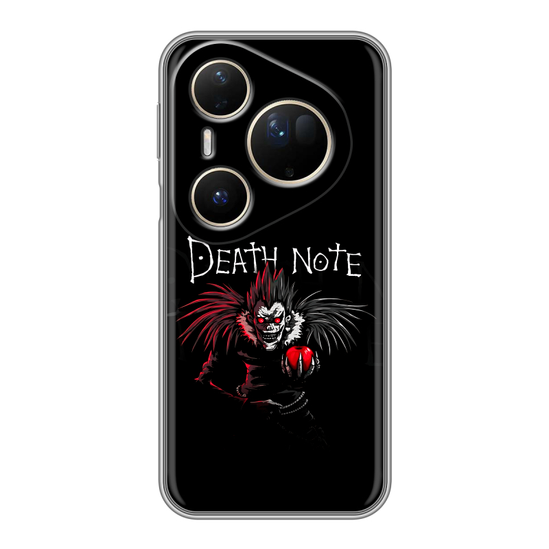 Силиконовый чехол на Huawei Pura 80 Ultra с принтом Death note Тетрадь смерти Силиконовый чехол на Huawei Pura 80 Ultra с принтом Death note Тетрадь смерти