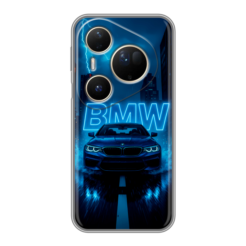 Силиконовый чехол на Huawei Pura 80 Ultra с принтом BMW БМВ Силиконовый чехол на Huawei Pura 80 Ultra с принтом BMW БМВ