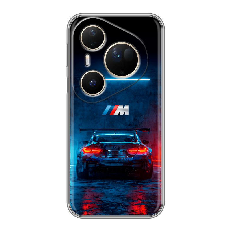 Силиконовый чехол на Huawei Pura 80 Ultra с принтом BMW БМВ Силиконовый чехол на Huawei Pura 80 Ultra с принтом BMW БМВ