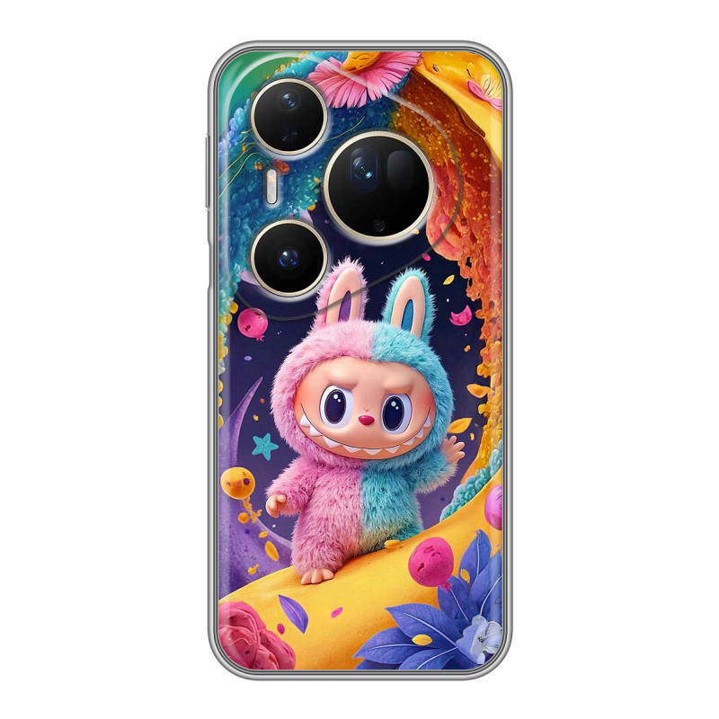 Силиконовый чехол на Huawei Pura 80 Ultra с принтом Labubu Лабубу Силиконовый чехол на Huawei Pura 80 Ultra с принтом Labubu Лабубу