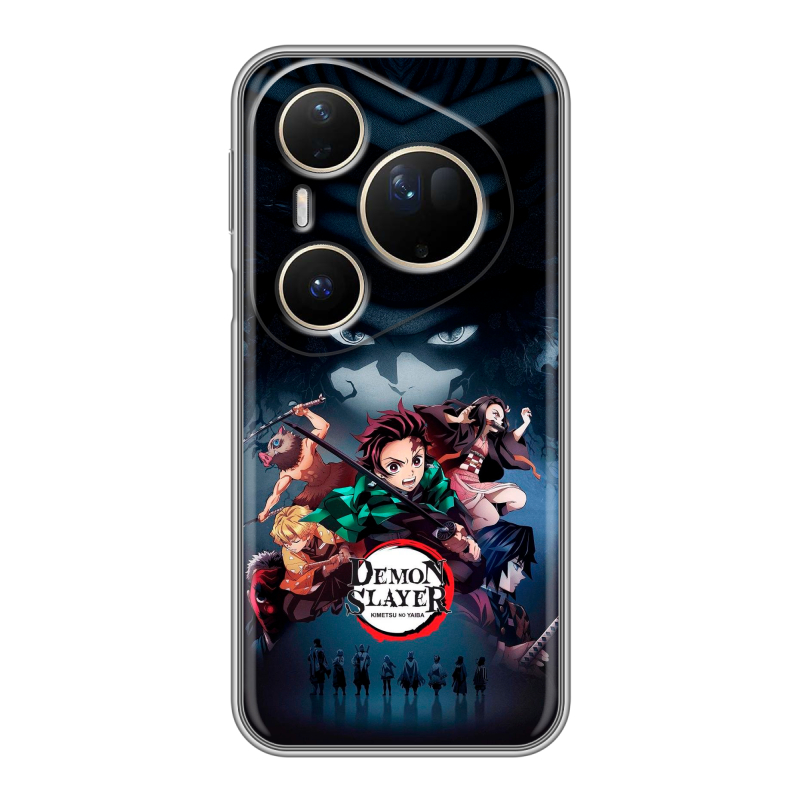 Силиконовый чехол на Huawei Pura 80 Ultra с принтом Demon Slayer Клинок рассекающий демонов Силиконовый чехол на Huawei Pura 80 Ultra с принтом Demon Slayer Клинок рассекающий демонов