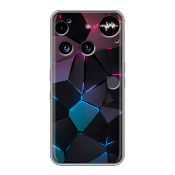 Силиконовый чехол на Nothing Phone (3) с принтом Геометрия неона Силиконовый чехол на Nothing Phone (3) с принтом Геометрия неона
