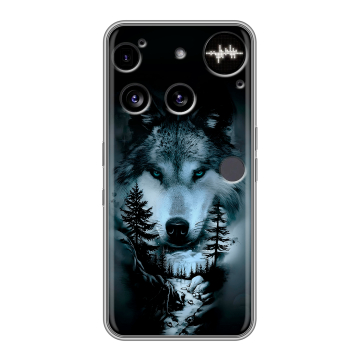 Силиконовый чехол на Nothing Phone (3) с принтом Лесной волк Силиконовый чехол на Nothing Phone (3) с принтом Лесной волк