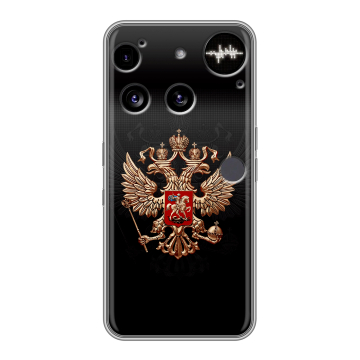 Силиконовый чехол на Nothing Phone (3) с принтом Герб России Силиконовый чехол на Nothing Phone (3) с принтом Герб России