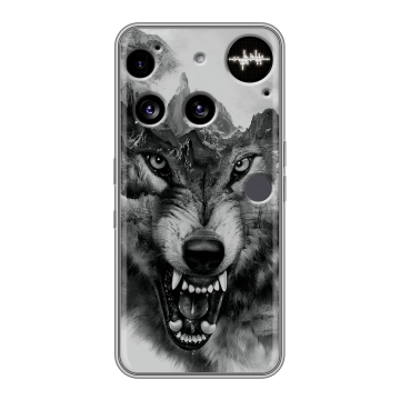 Силиконовый чехол на Nothing Phone (3) с принтом Волк Силиконовый чехол на Nothing Phone (3) с принтом Волк
